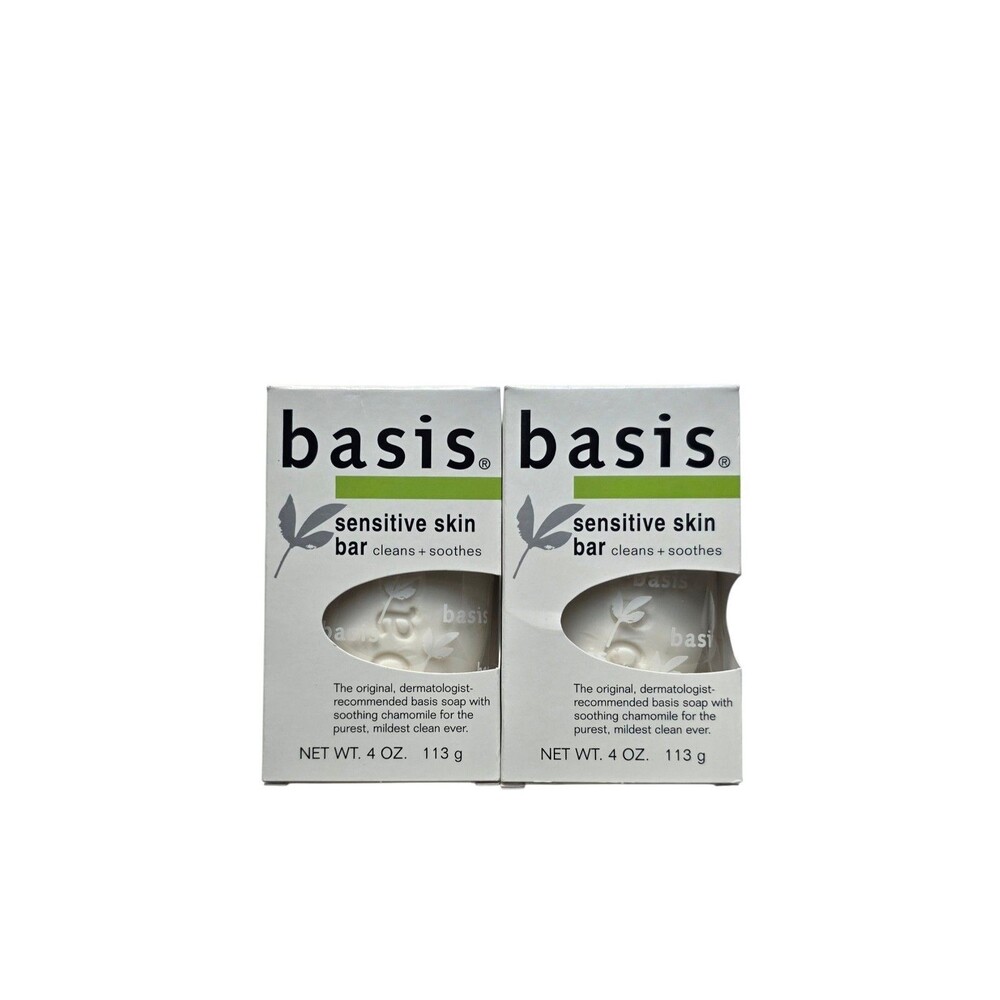 Basis Sensitive Skin Bar 4 oz Lot of 2